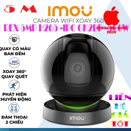 CAMERA IP IMOU REX 2D 5MP H265 IPC GK2DP 5D0W 5 MPX