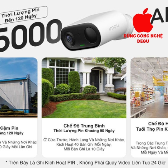 CAMERA IMOU CELL GO B32P-V2 3M - CHÍNH HÃNG( sử dụng 120 ngày trên một lần sạc )