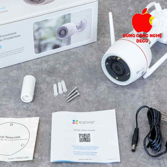Camera Ezviz OutPro CS C3TN 3MP CÓ MÀU BAN ĐÊM , ĐÀM THOẠI 2 CHIỀU , BÁO ĐỘNG , 2 ANTEN