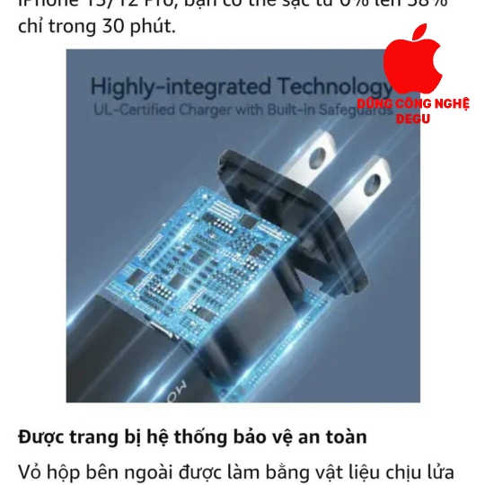 Củ Sạc Nhanh MoveSpeed 20W PD mini(chính hãng)