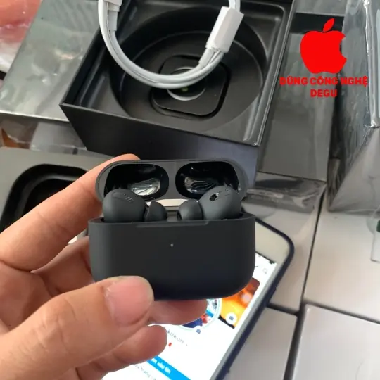 TAI NGHE BLUETOOTH AIRPOD PRO 1/1 REP HAY (đen nhám ) chống bám bẩn